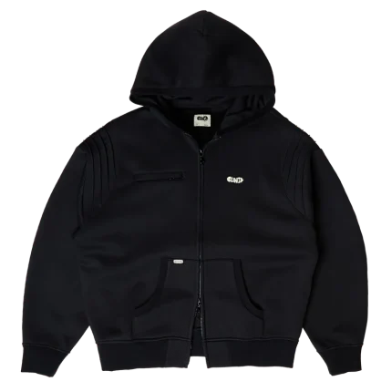 Clints Pintuck Essential Hoodie – Black