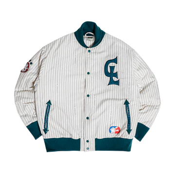 Clints Baseball Varsity Jacket – Ivory