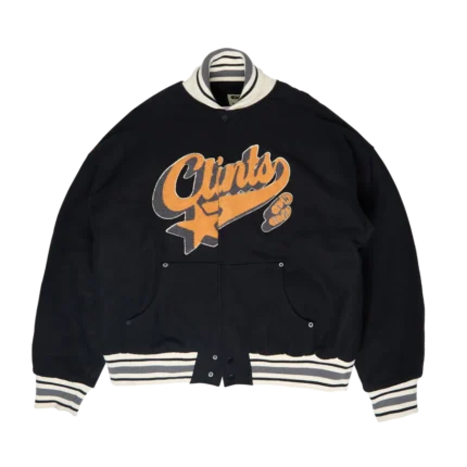 Clints Baseball Varsity Jacket – Black
