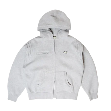 Clints Pintuck Essential Hoodie – Grey