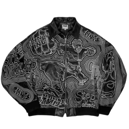 Clints Real Leather Jacket – Black