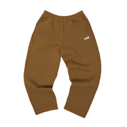 Clints Fleece Panel Sweatpants – Brown