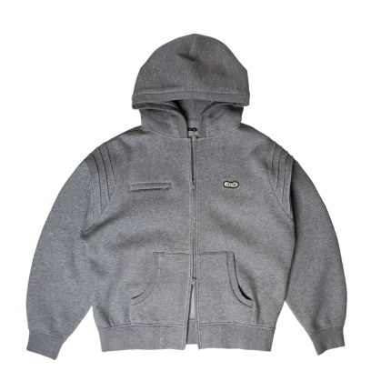 Clints Pintuck Zip Hoodie – Marl