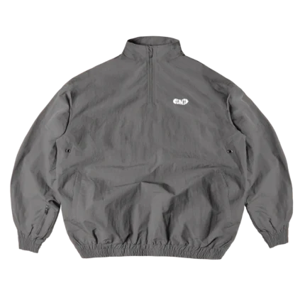 Clints Grey Shell Track Jacket – White Logo