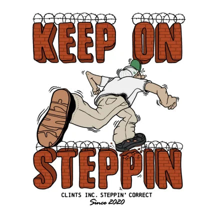 Clints Keep on Steppin Tee