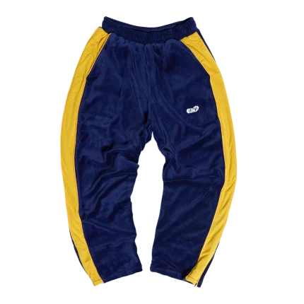 Clints Velour track – Blue/yellow pant