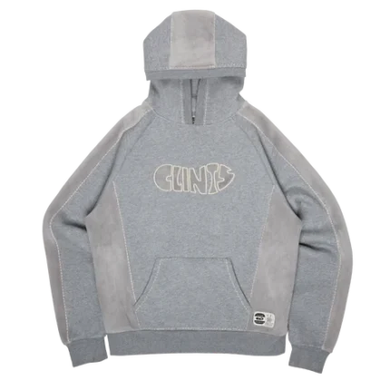Clints Fleece Panel Hoodie – Grey