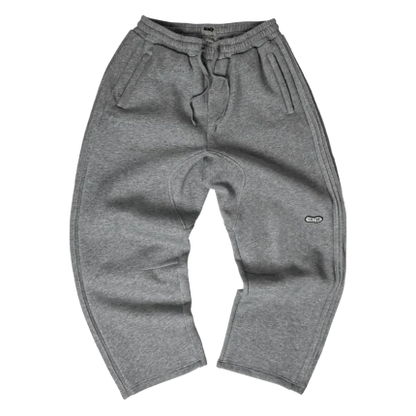 Clints Pintuck Sweatpants – Marl Grey