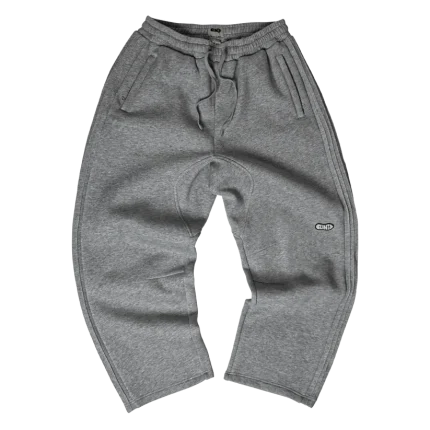 Clints Pintuck Sweatpants – Marl Grey