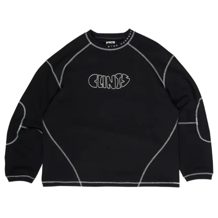 Clints Classic Waffle Tee – Black